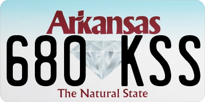 AR license plate 680KSS