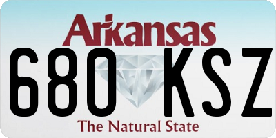 AR license plate 680KSZ