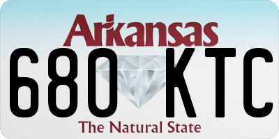 AR license plate 680KTC