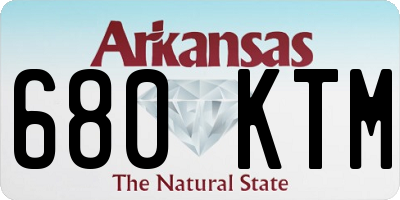 AR license plate 680KTM