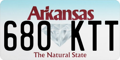 AR license plate 680KTT