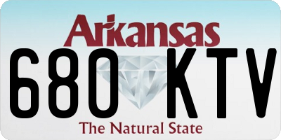 AR license plate 680KTV