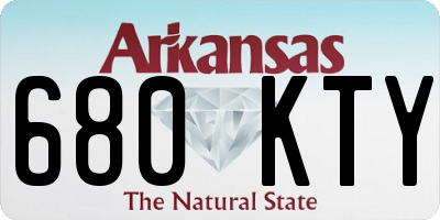 AR license plate 680KTY