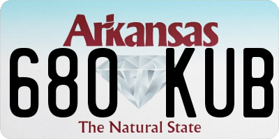 AR license plate 680KUB