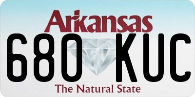 AR license plate 680KUC