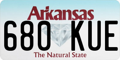 AR license plate 680KUE