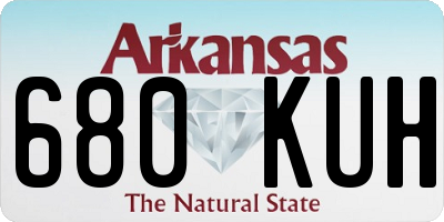 AR license plate 680KUH