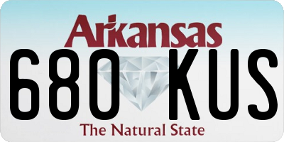AR license plate 680KUS