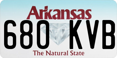 AR license plate 680KVB