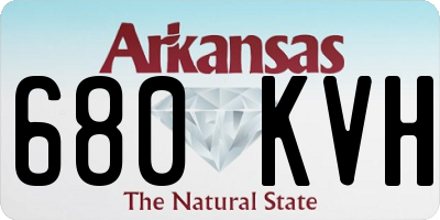 AR license plate 680KVH