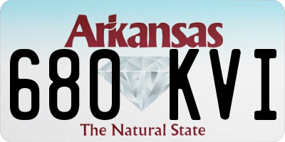 AR license plate 680KVI