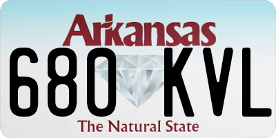 AR license plate 680KVL