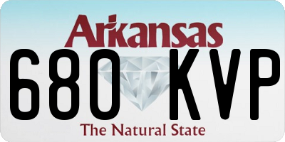 AR license plate 680KVP