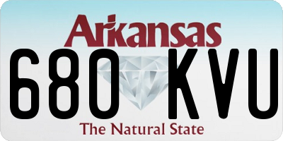AR license plate 680KVU