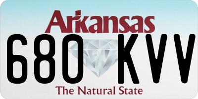 AR license plate 680KVV
