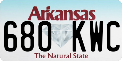 AR license plate 680KWC