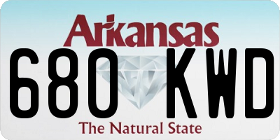 AR license plate 680KWD