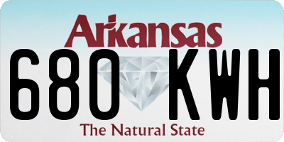 AR license plate 680KWH