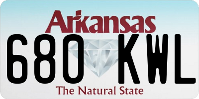 AR license plate 680KWL