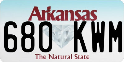 AR license plate 680KWM