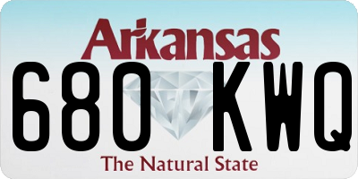 AR license plate 680KWQ