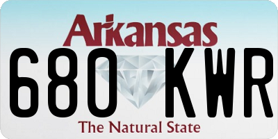 AR license plate 680KWR
