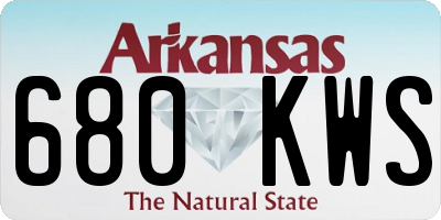 AR license plate 680KWS