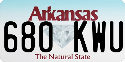 AR license plate 680KWU