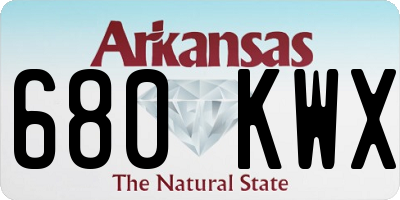 AR license plate 680KWX