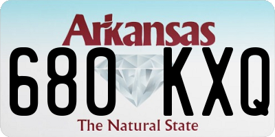 AR license plate 680KXQ