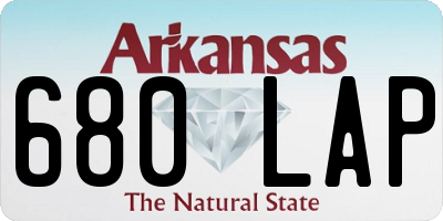 AR license plate 680LAP