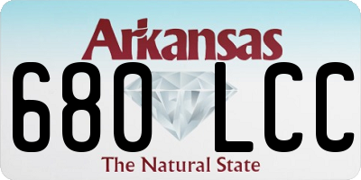 AR license plate 680LCC