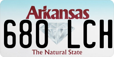 AR license plate 680LCH