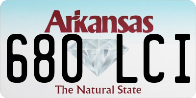 AR license plate 680LCI