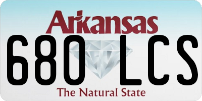 AR license plate 680LCS