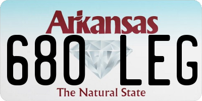 AR license plate 680LEG
