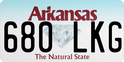 AR license plate 680LKG