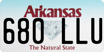 AR license plate 680LLU