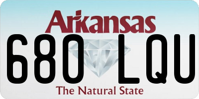 AR license plate 680LQU
