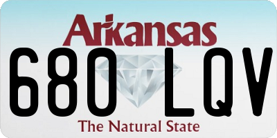 AR license plate 680LQV