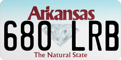 AR license plate 680LRB