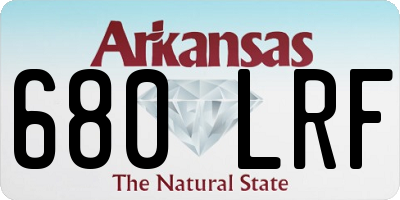 AR license plate 680LRF