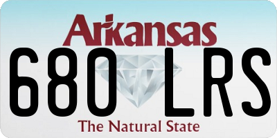 AR license plate 680LRS