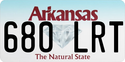AR license plate 680LRT