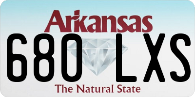 AR license plate 680LXS