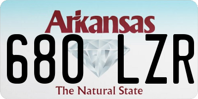 AR license plate 680LZR