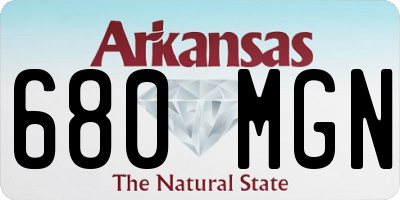 AR license plate 680MGN