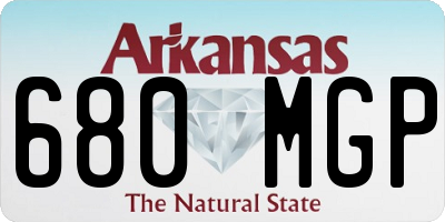 AR license plate 680MGP