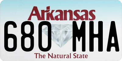 AR license plate 680MHA