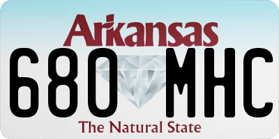 AR license plate 680MHC